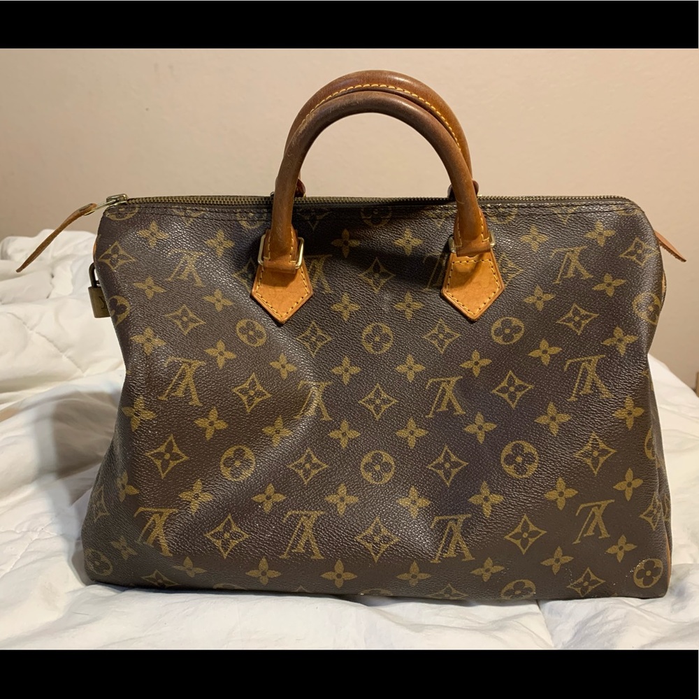 authentic louis vuitton monogram speedy 25 bag